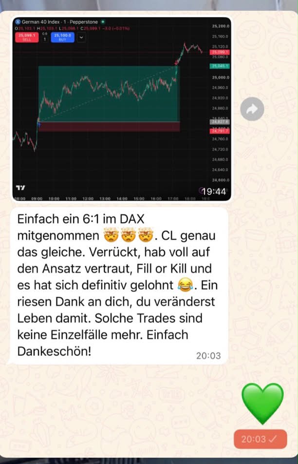 WhatsApp-Chat: Mitglied meldet ersten Payout