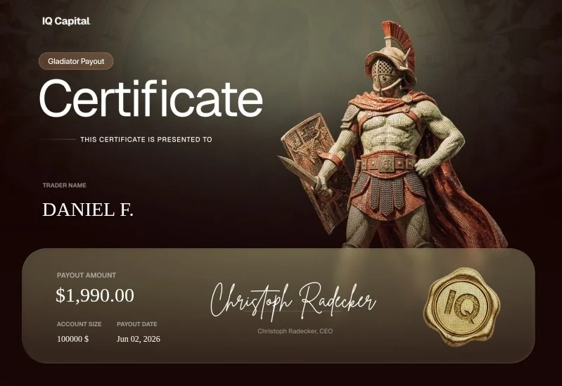 Payout-Beleg Daniel F.